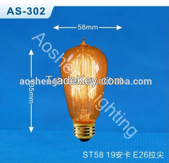 Energy saving ST58 Antique Lamp ST18 Edison bulb AS-302