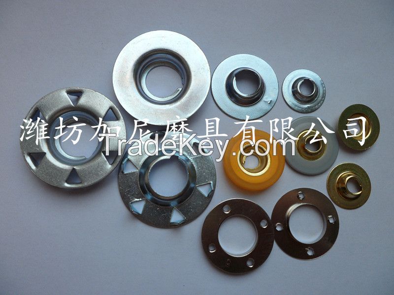 Metal button for the quick change disc or sanding disc