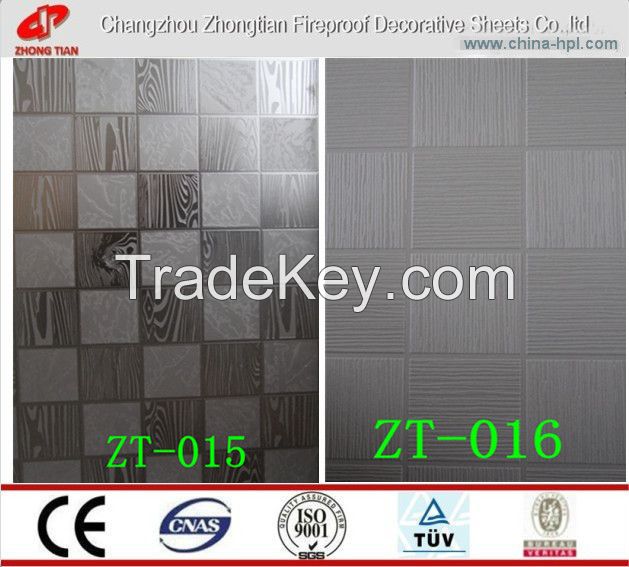 1.8mm Embossed HPL/Melamine Laminate/High pressure laminates /FORMICA SHEETS