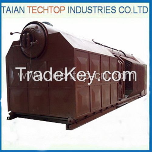 Double Drum Horizontal Chain Grate Coal Fired Steam Boiler