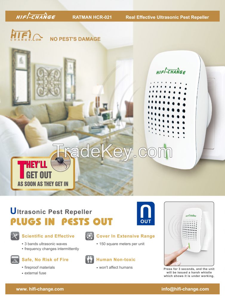 Hifi-Change Ultrasonic Pest Repeller