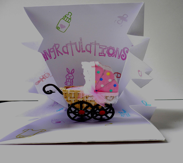 3D scrapbooking sticker,Handmade Pop UP greeting card,embellishments.