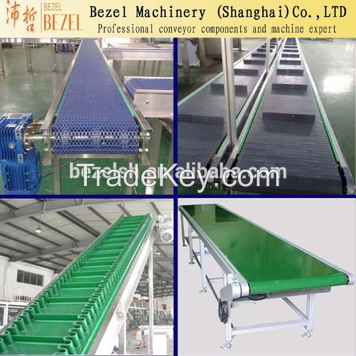 Conveyor System and Slat Conveyor food grade PVC belt conveyor