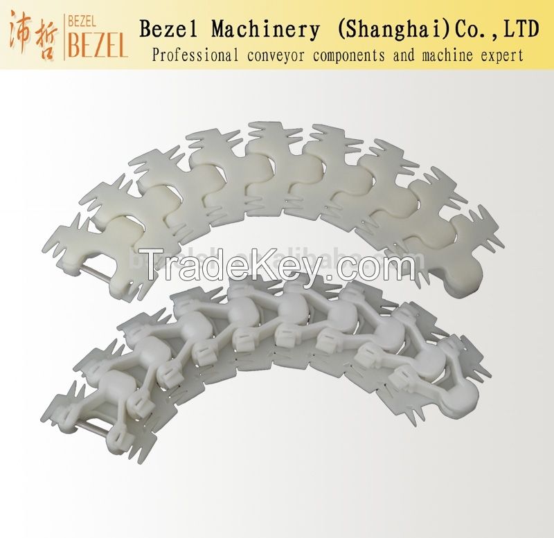 POM Flush Grid Plastic Modular Chain/Flexible conveyor belt