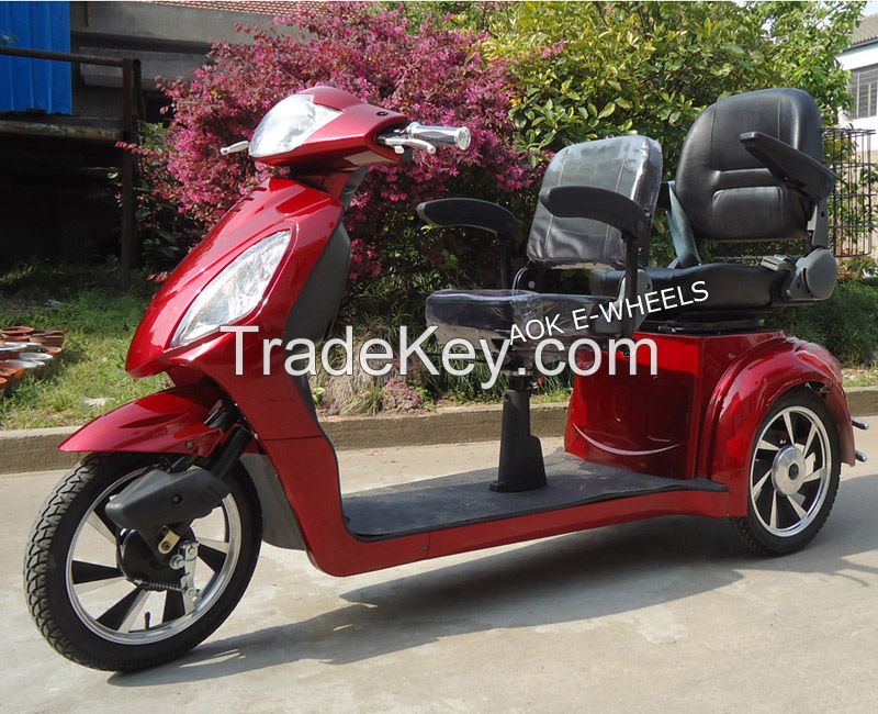 500W/800W Motor Disabled Electric Mobility Scooter with Deluxe Saddles