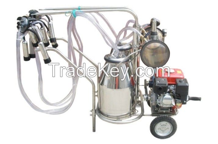 Gasoline and Electric dairy milking machine with single/two bucket