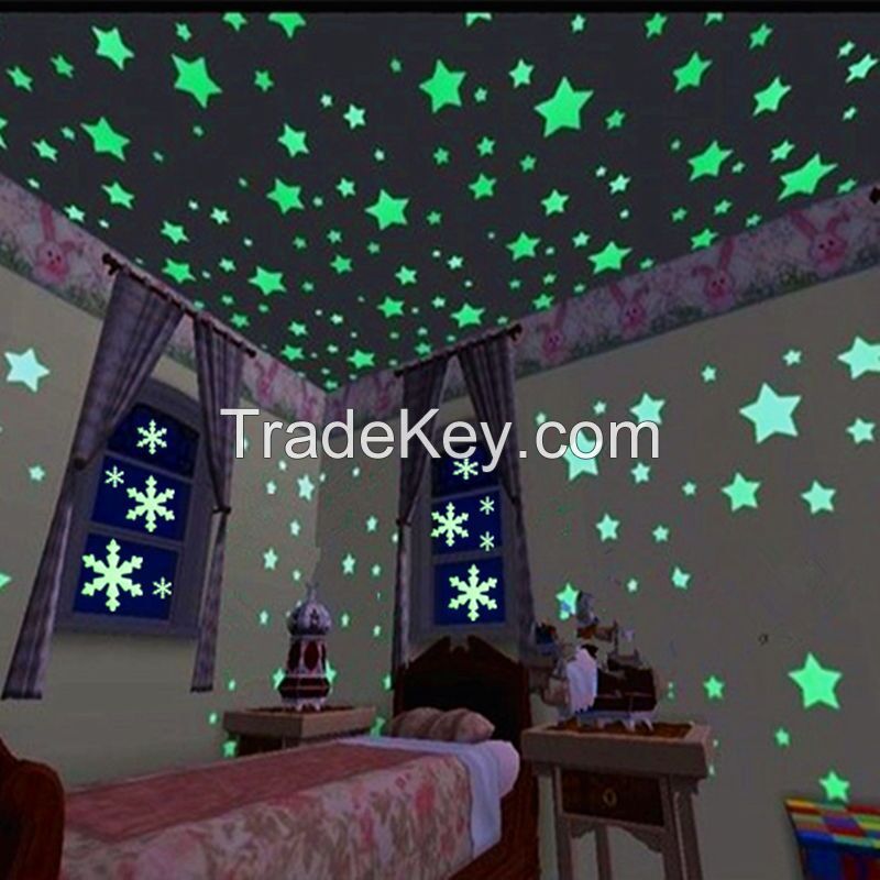 Luminous Stars Fluorescent Wall Stickers Bedroom Decoration