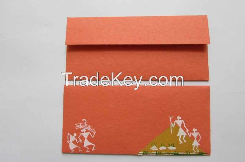 Gift Envelopes - Hand Painting on Handmade Paper Envelope