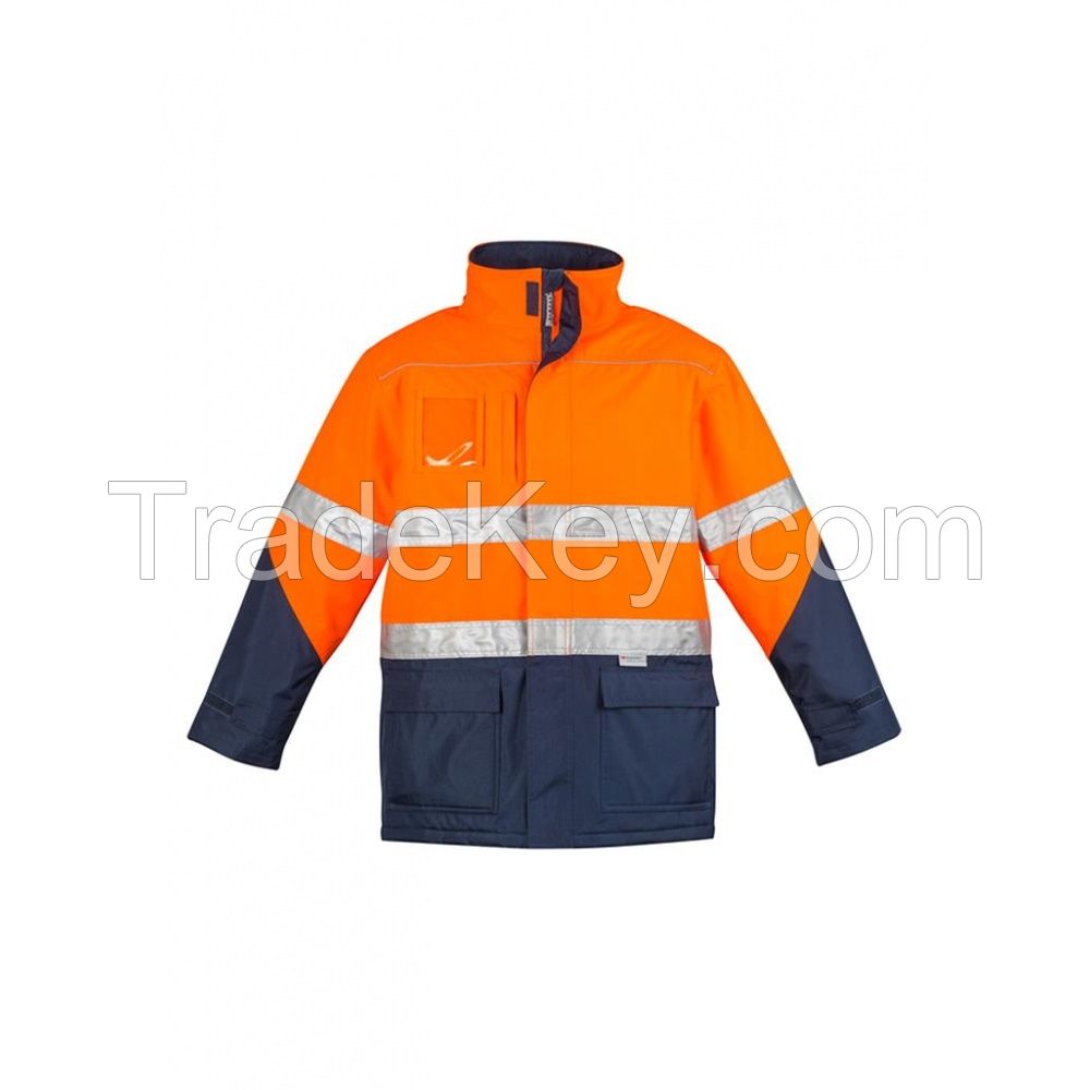 SYZMIK HI-VIS QUILT LINED STORM JACKET