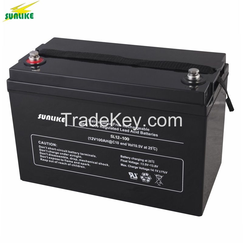 Lead Acid Battery 12v100ah for Solar&Wind Systems