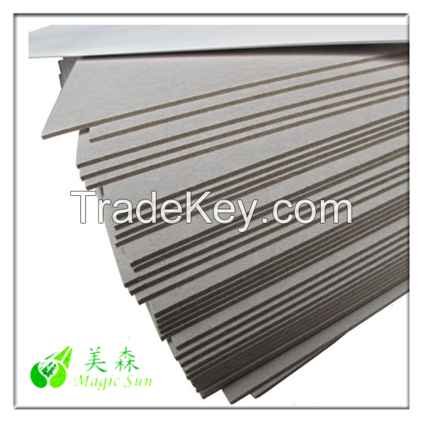 Asia pulp paper bookbinding board grey paper board sheet