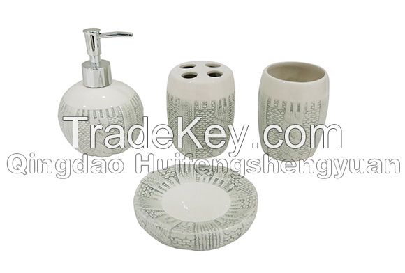 sweater shape ceramic bathroom set