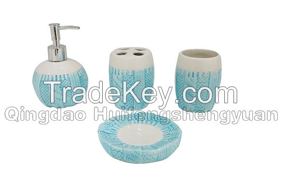 sweater shape ceramic bathroom set