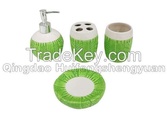 sweater shape ceramic bathroom set