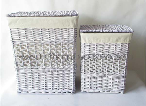 willow storage basket set of 2