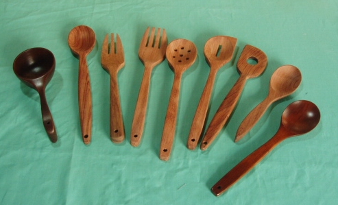 dinnerware: spoons sets, spoon and fork, ladles, spatulas, scoops