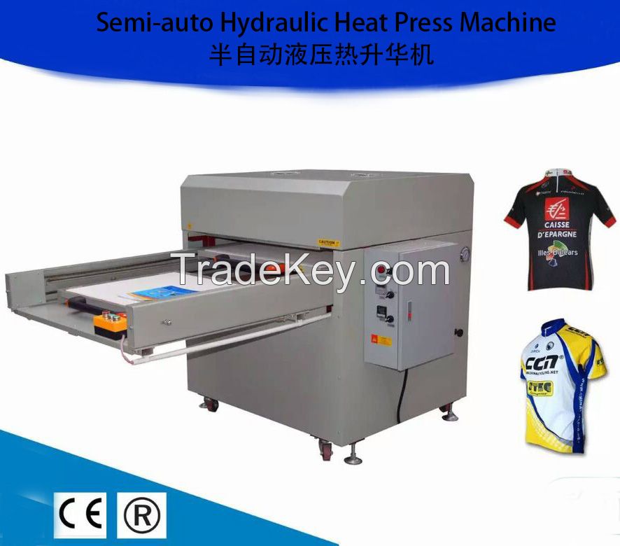 hydraulic 100x120cm sublimation heat press carpet printing machine