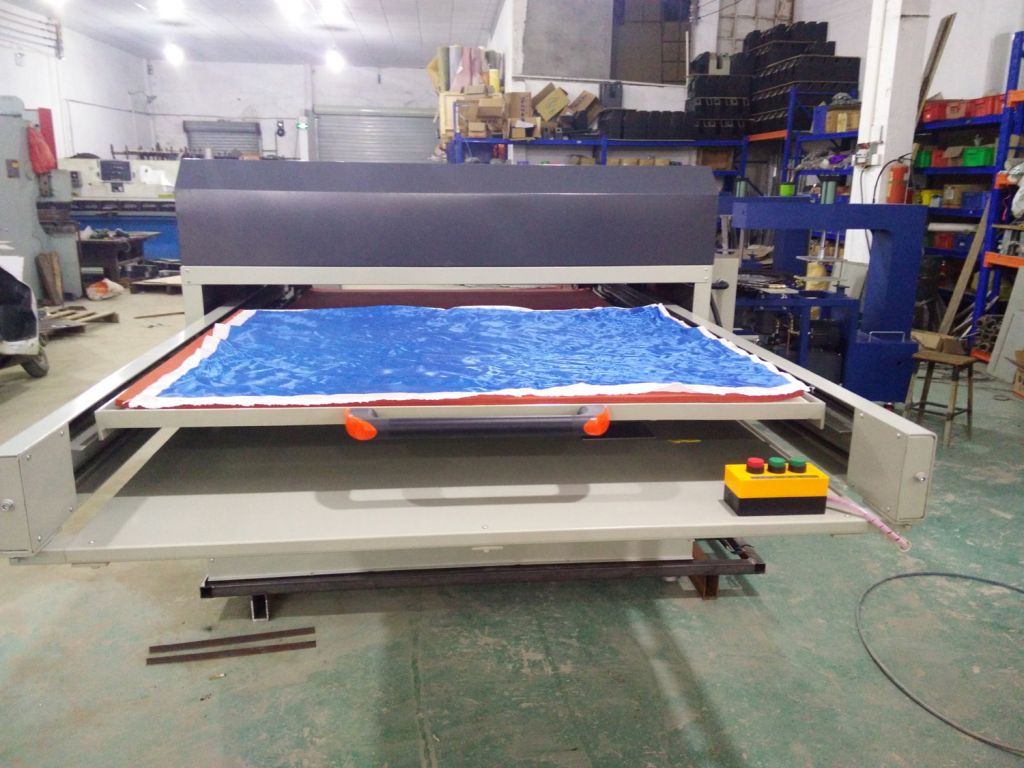 hydraulic 100x120cm sublimation heat press carpet printing machine