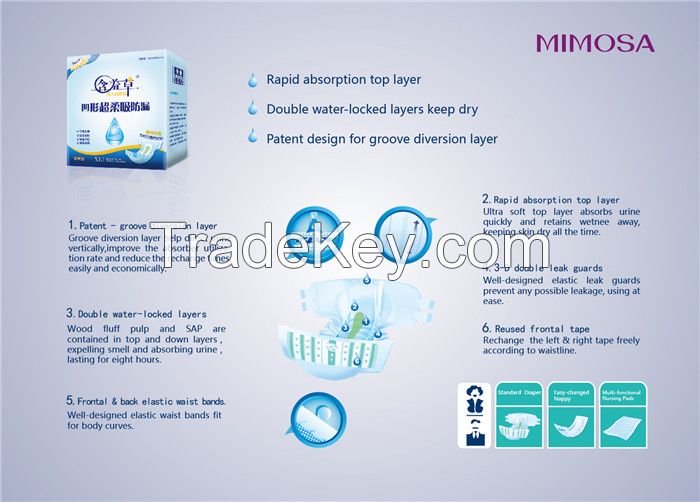 Incontinence/nursing/mimosa Adult diaper