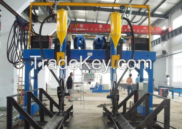 H beam Gantry Welding Machine with SAW Type Lincoln DC-1000 Welding Power 