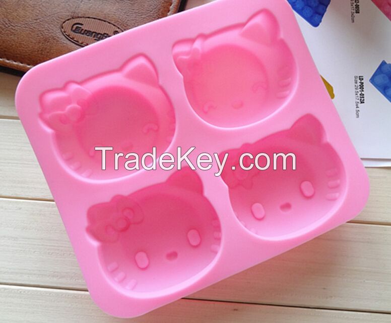 silicone kitty cake baking decorations molds, kitchenware