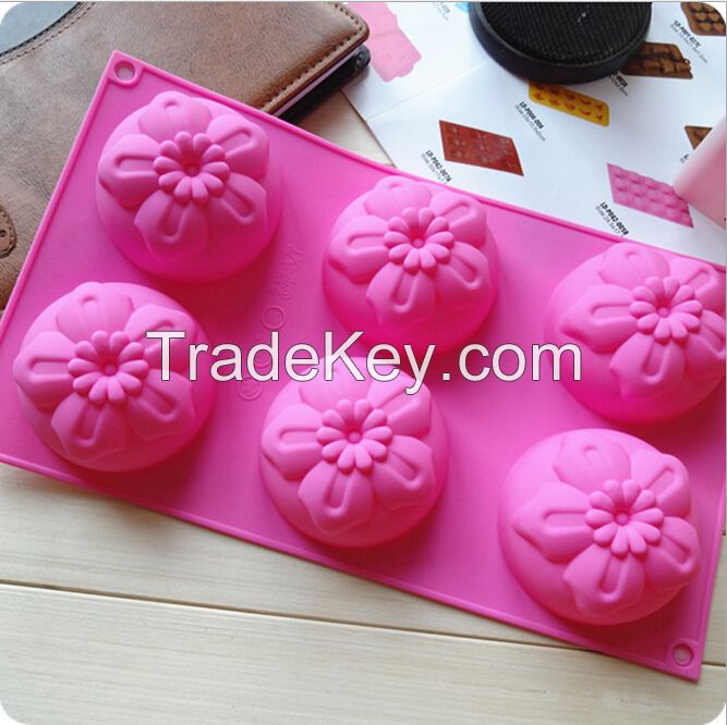 silicone gardenia cake molds