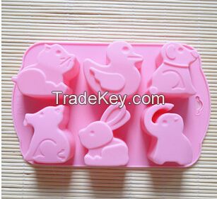 silicone animal cake molds