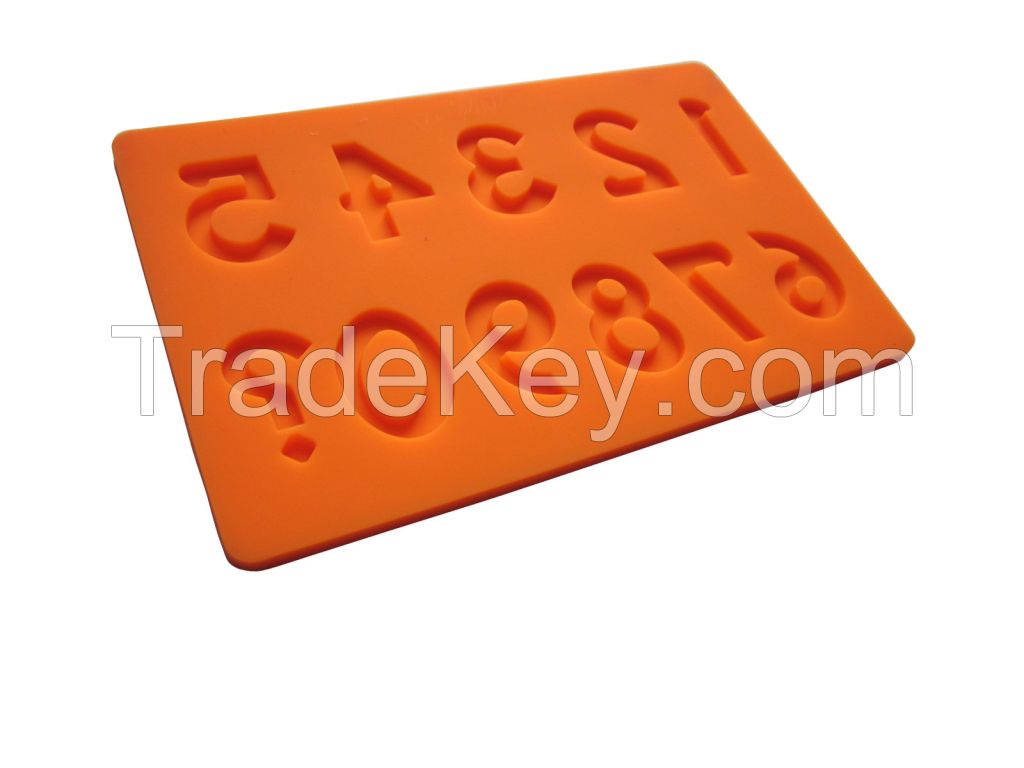 silicone number mold/fondant mould