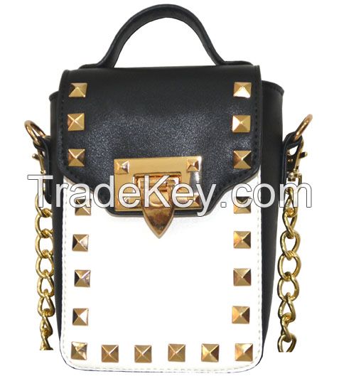 ROCK STUDS CROSS BODY MESSENGER BAG