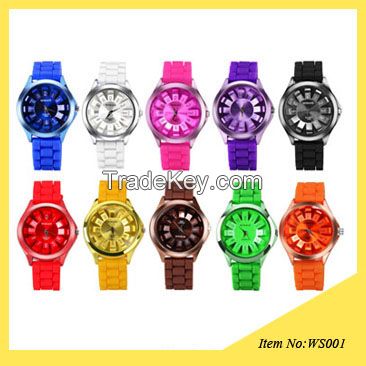 Sunflower silicone gift watch