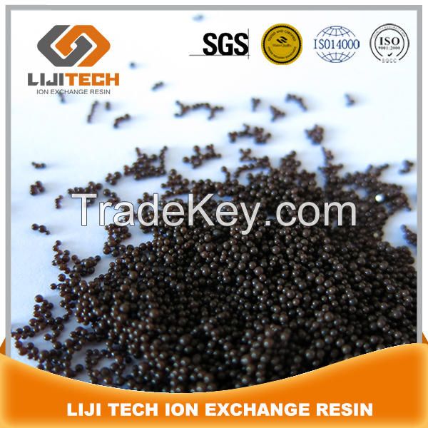 gel type strong acid cation exchange resin