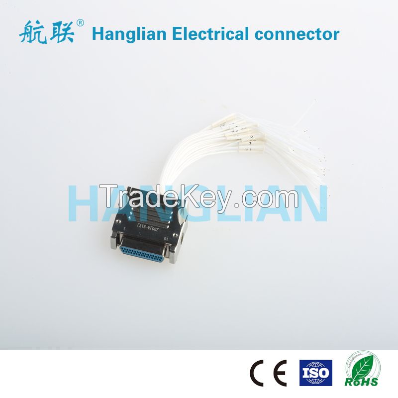 J30J rectangular connector  twist pins connector signal connector