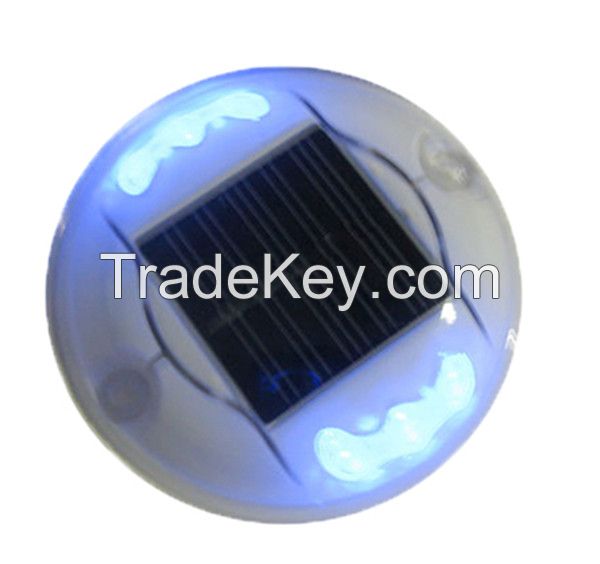 Whole high reflective cat eye safety plastic LED solar road stud