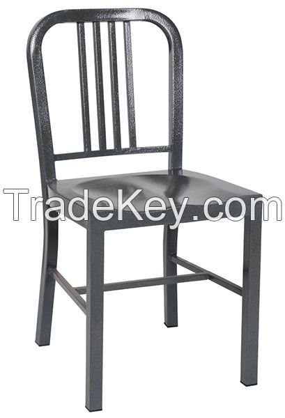 new design Metal navy dining room chair for restaurant