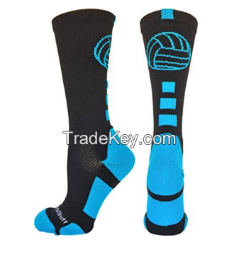 Volleyball Logo Crew Socks