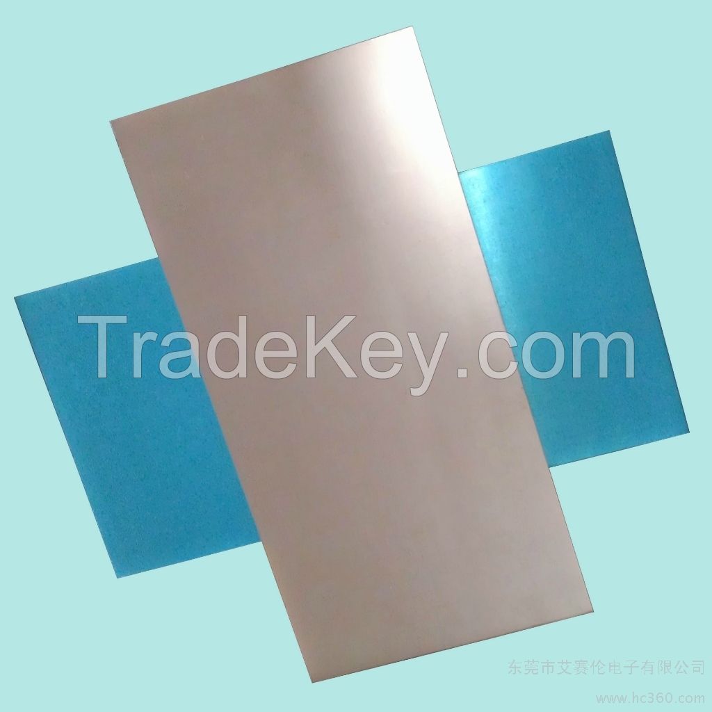 1W ceramic high thermal conductivity aluminum copper clad laminate UL passed