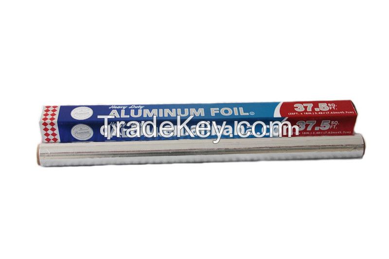 Household aluminum foil roll for food package