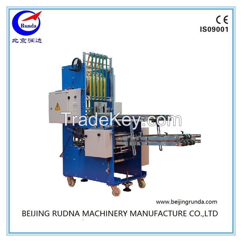 planishing and stacking machine for book