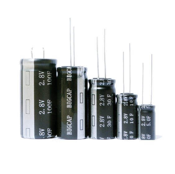 High Volage Supercapacitor 2.8V 1.0f/2.0f/3.3f/4.7f/8.0f/10f/30f/60f/100f/300f/360f, Low ESR Ultracapacitor, Winding Type Super Capacitor, Edlc