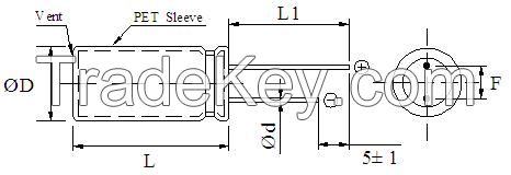 High Volage Supercapacitor 2.8V 1.0f/2.0f/3.3f/4.7f/8.0f/10f/30f/60f/100f/300f/360f, Low ESR Ultracapacitor, Winding Type Super Capacitor, Edlc