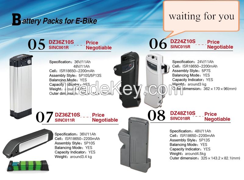 electric bicycle battery