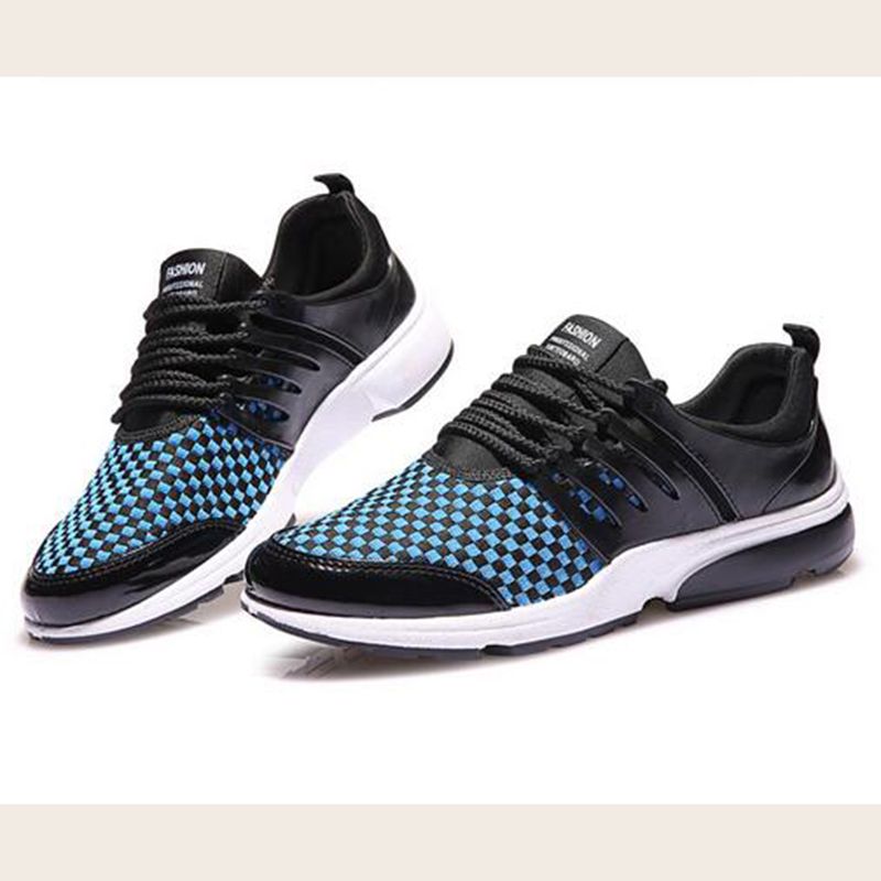 Cheapest Sneakers New Korean Fashion Breathable Mixed Colors Casual Sports Shoes Blue Black