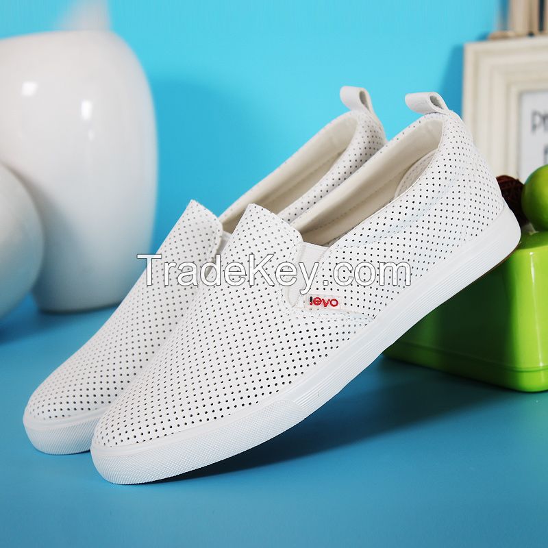 LEYO 2016 woman casual shoes silver white black pu slip-on sneaker