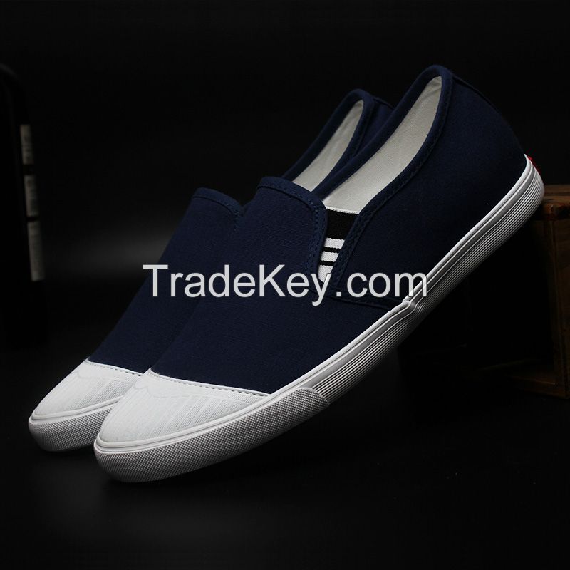 LEYO summer man shoes navy, black, white sold canvas casual shoes classic slip-on sneaker