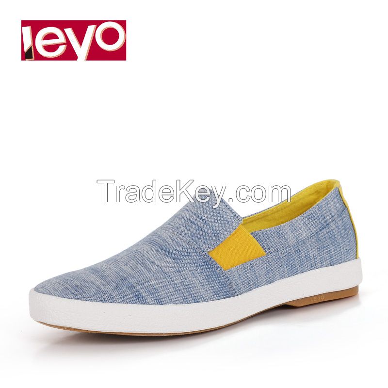 LEYO summer man shoes textile casual shoes fashion slip-on sneaker