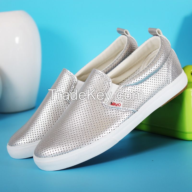 LEYO 2016 SUMMER WOMAN CASUAL SHOES  PU SLIP-ON SNEAKER