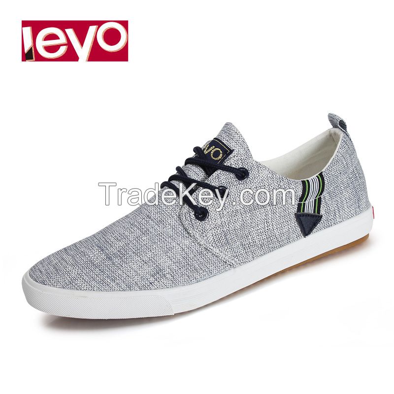 leyo 2016 summer man casual shoes canvas shoes vulcanized shoe lace-up sneaker