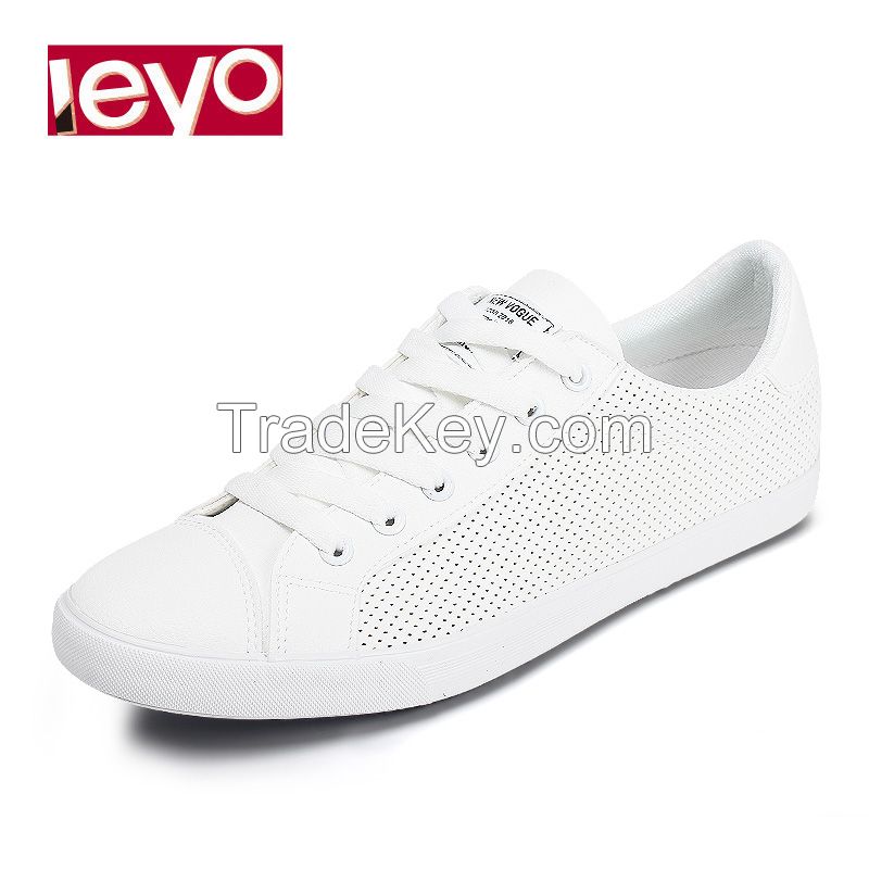 leyo 2016 summer man casual shoes pu shoes vulcanized shoe lace-up sneaker