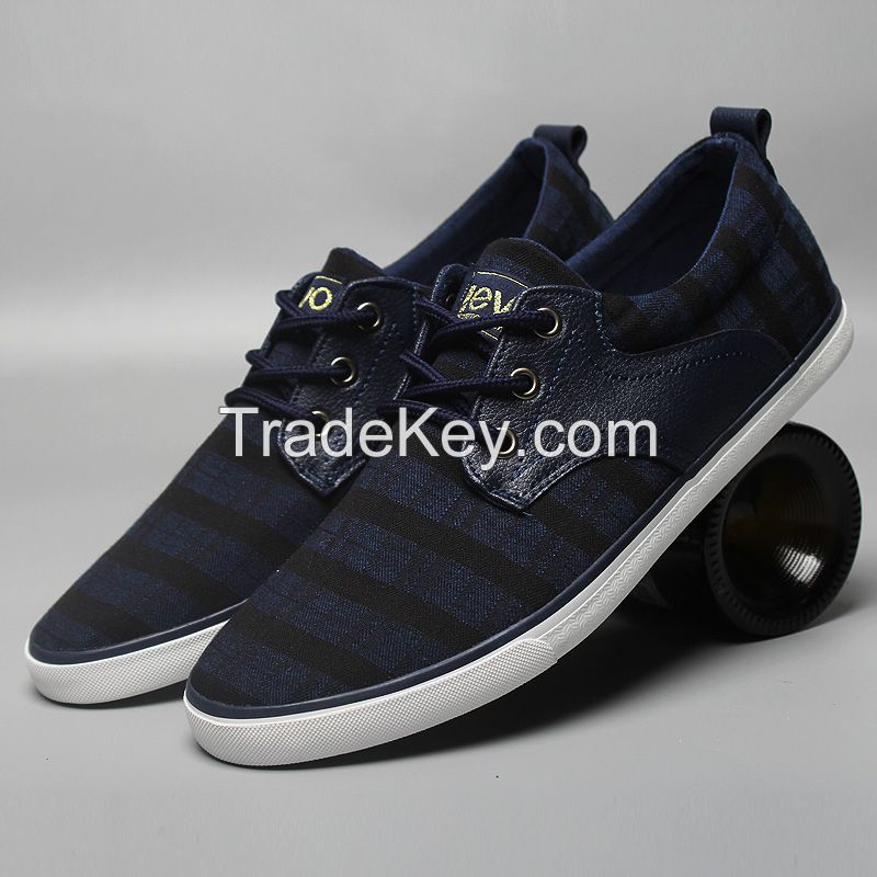 LEYO summer man shoes black or navy color casual shoes fashion lace-up sneaker