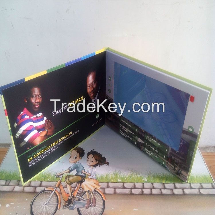 10inch LCD MP4 Player/Vedio Promotional Brochure/Advertising Brochure/Greeting Card